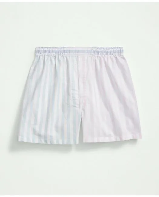 Brooks Brothers Men's Cotton Oxford Fun Stripe Boxers Multicolor Brooks Brothers