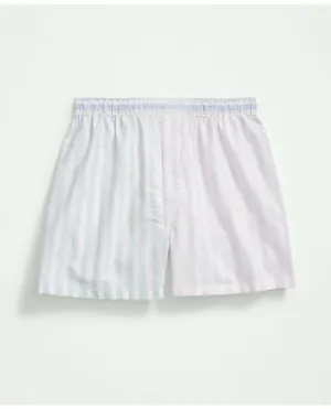 Brooks Brothers Men's Cotton Oxford Fun Stripe Boxers Multicolor Brooks Brothers