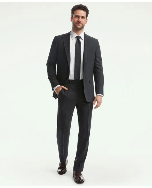 Brooks Brothers Men's Explorer Collection Regent Fit Suit Jacket Grey Brooks Brothers