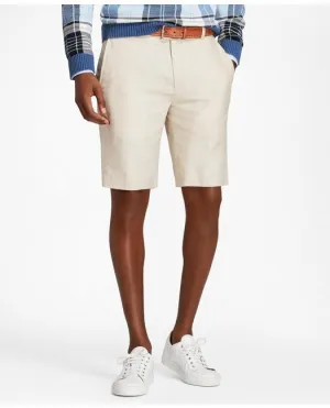 Brooks Brothers Men's Linen and Cotton Bermuda Shorts Oatmeal Brooks Brothers