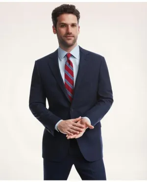 Brooks Brothers Men's Madison Fit Check 1818 Suit Navy/Blue Brooks Brothers