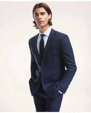 Brooks Brothers Men's Milano Fit Check 1818 Suit Navy/Blue Brooks Brothers