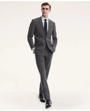 Brooks Brothers Men's Milano Fit Two-Button 1818 Suit Grey Brooks Brothers