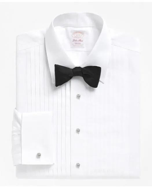 Brooks Brothers Men's Non-Iron Madison Fit Golden Fleece Tuxedo Shirt White Brooks Brothers