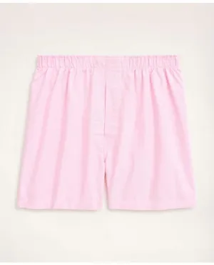 Brooks Brothers Men's Oxford Cotton Boxers Pink Brooks Brothers