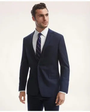 Brooks Brothers Men's Regent Fit Check 1818 Suit Navy/Blue Brooks Brothers