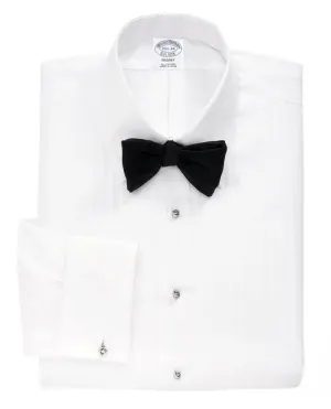 Brooks Brothers Men's Regent Fit Ten-Pleat Tennis Collar Tuxedo Shirt White Brooks Brothers