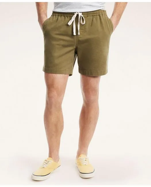 Brooks Brothers Men's Stretch Cotton Club Shorts Olive Brooks Brothers