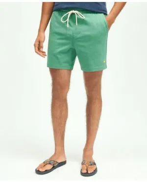 Brooks Brothers Men's Stretch Cotton Knit Jersey Friday Shorts Green Brooks Brothers