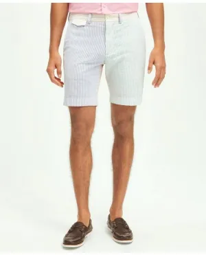 Brooks Brothers Men's Stretch Cotton Seersucker Fun Stripe Shorts Multicolor Brooks Brothers
