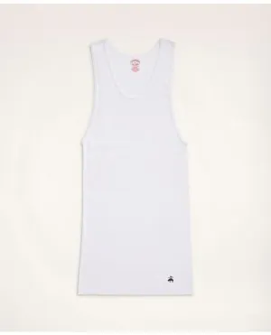 Brooks Brothers Men's Supima Cotton Athletic Undershirt-3 Pack White Brooks Brothers