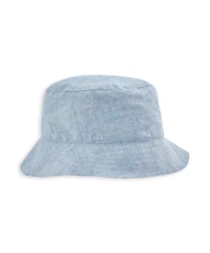 Bucket Hat - Chambray and Woven Stripe