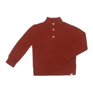 Cable Knit Sweater - Rust by Me & Henry - FINAL SALE
