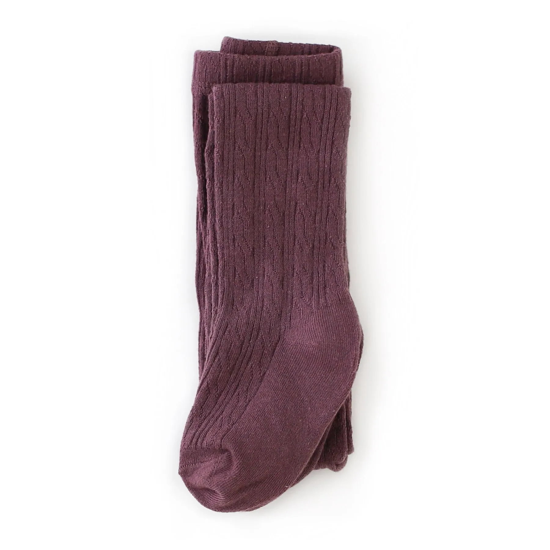 Cable Knit Tights - Dusty Plum by Little Stocking Co.