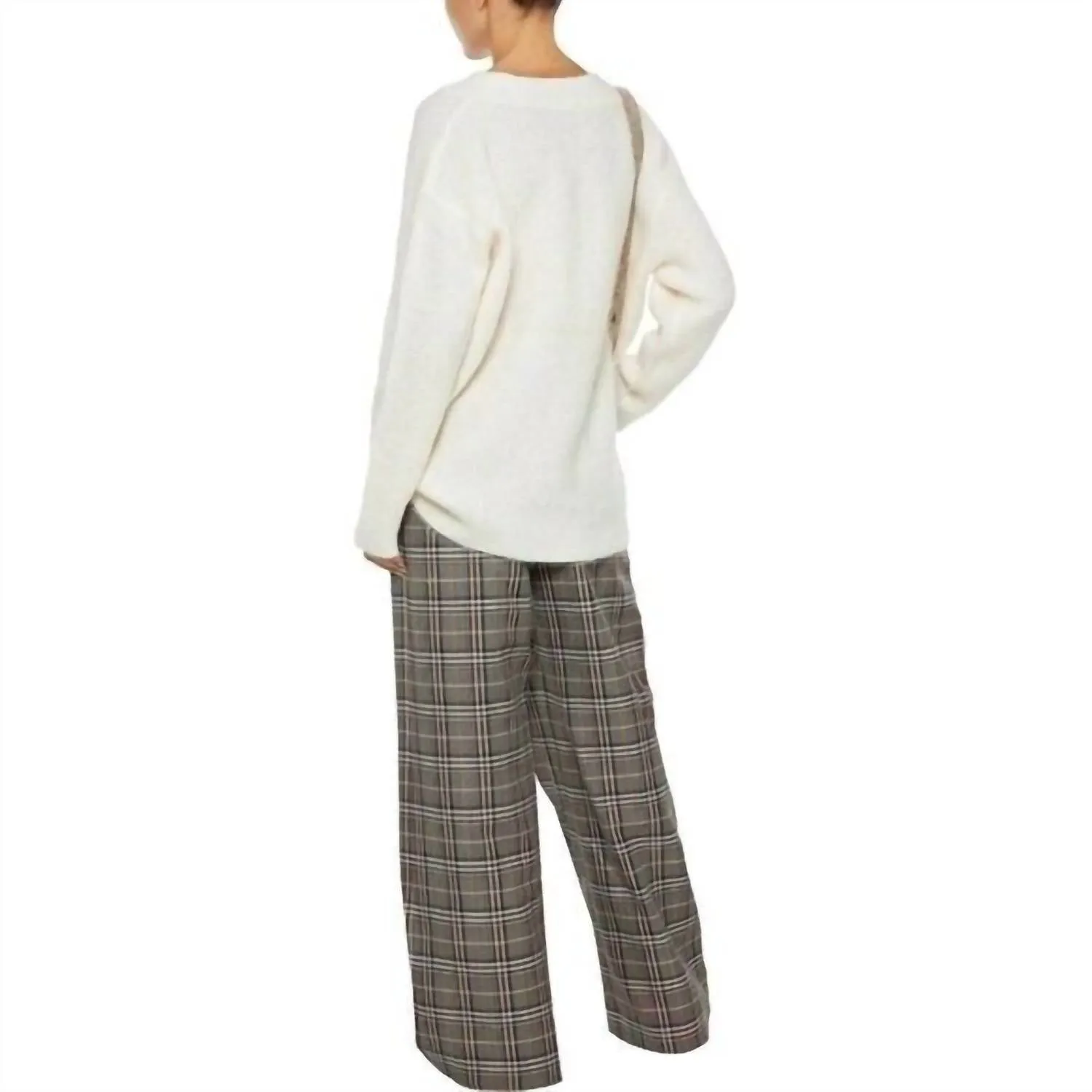 Callahan V Neck Wool Mohair Knit Sweater