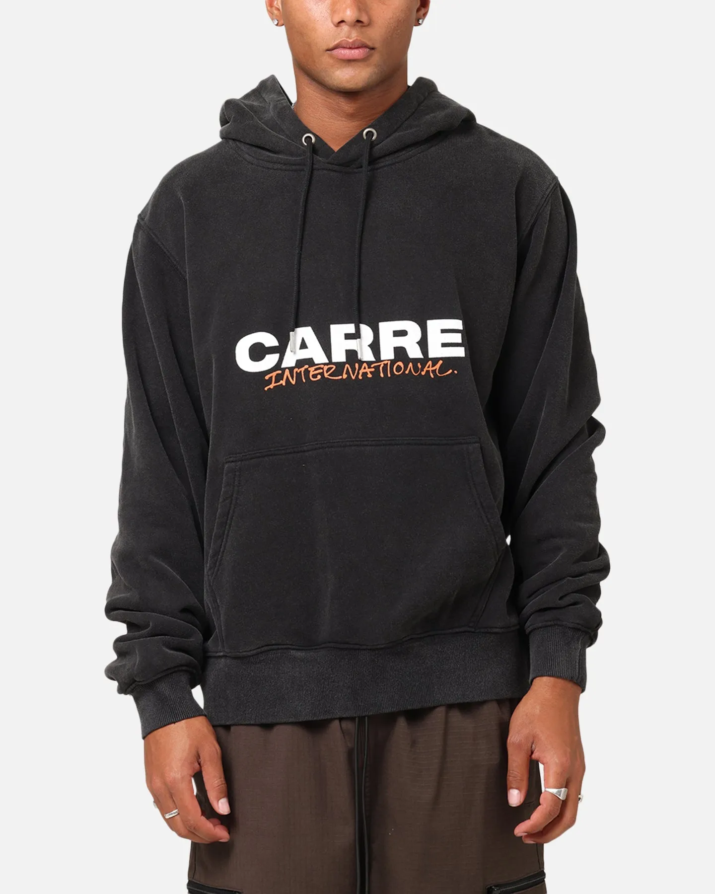 Carre Handdrawn Hoodie Vintage Black/White