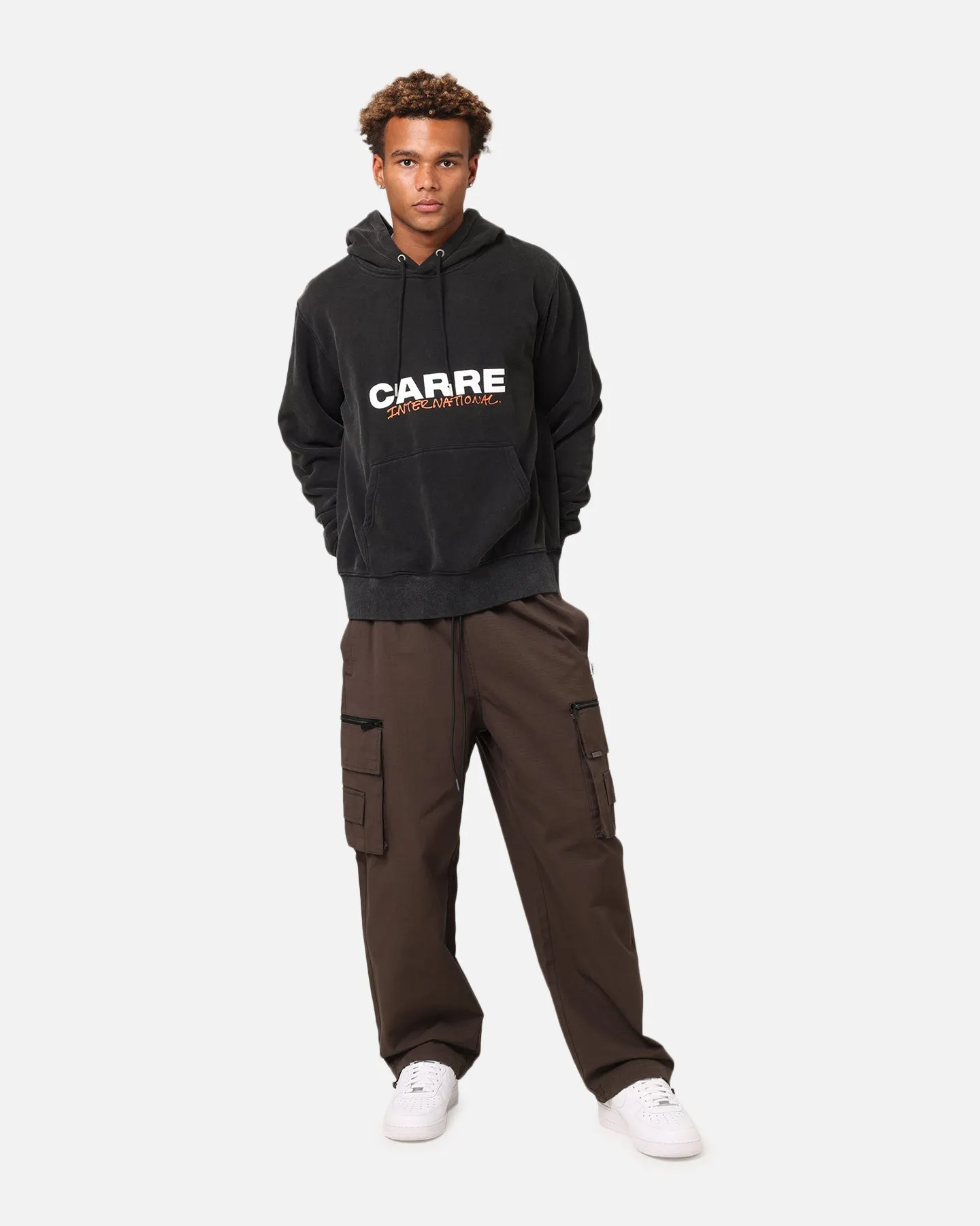 Carre Handdrawn Hoodie Vintage Black/White