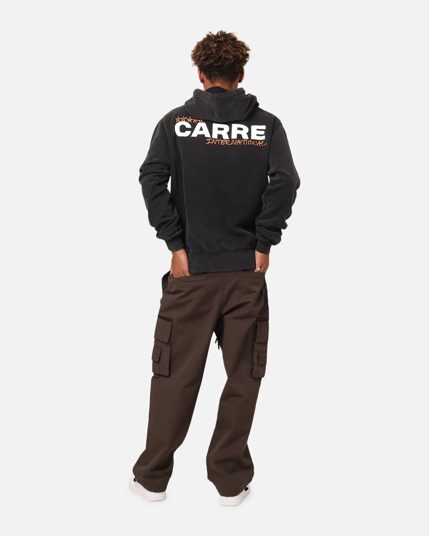 Carre Handdrawn Hoodie Vintage Black/White