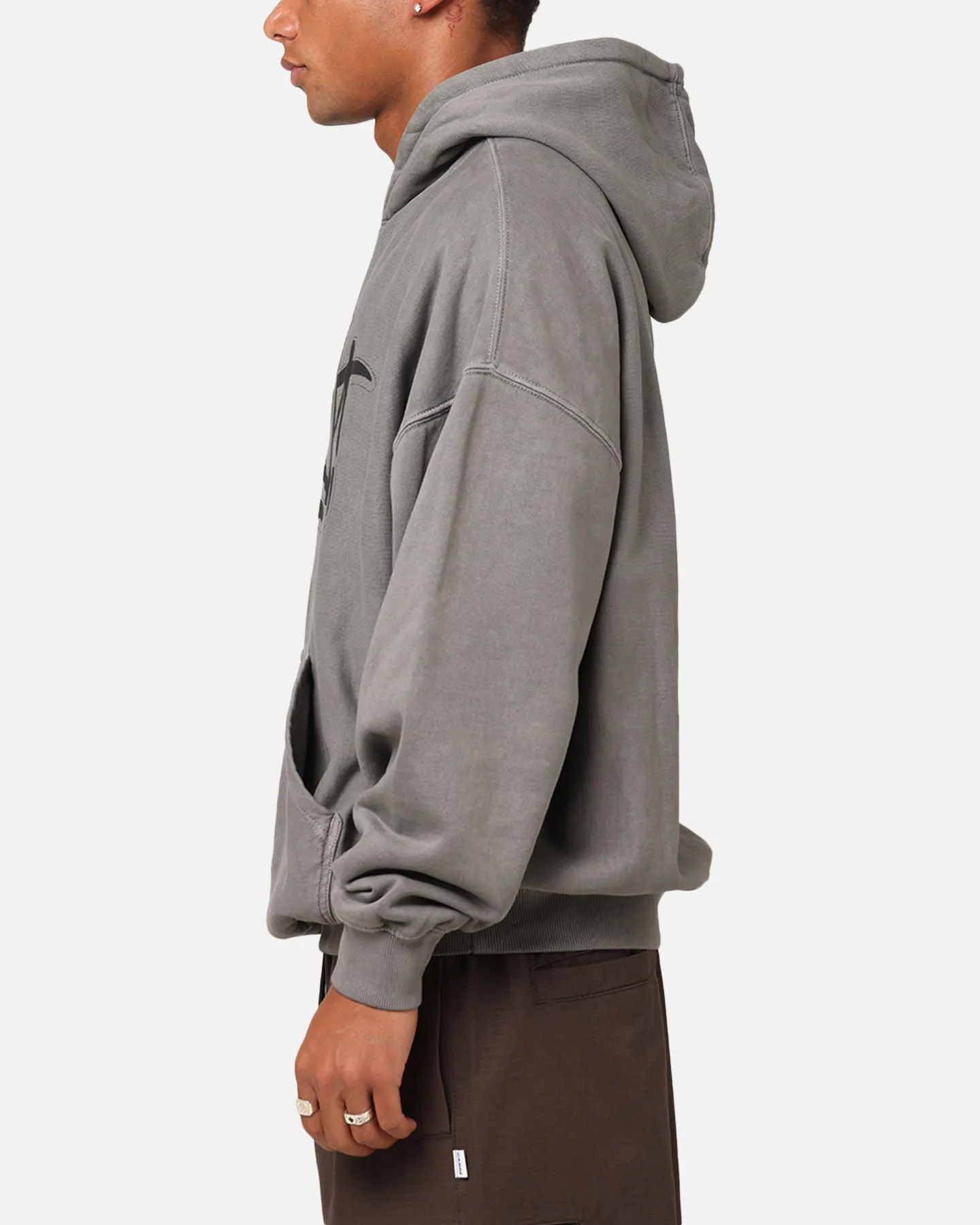 Carre Tagged Hoodie Washed Charcoal