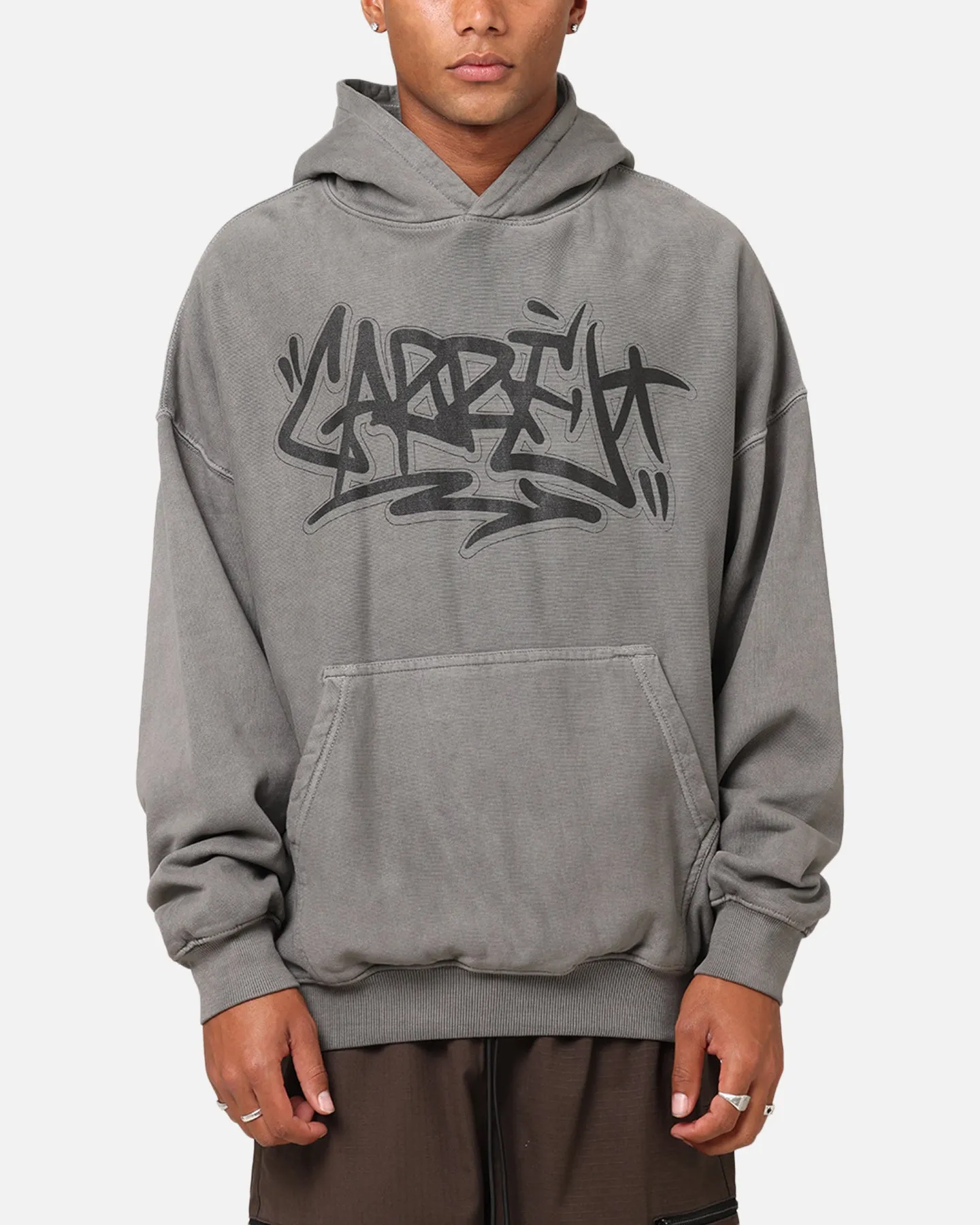 Carre Tagged Hoodie Washed Charcoal