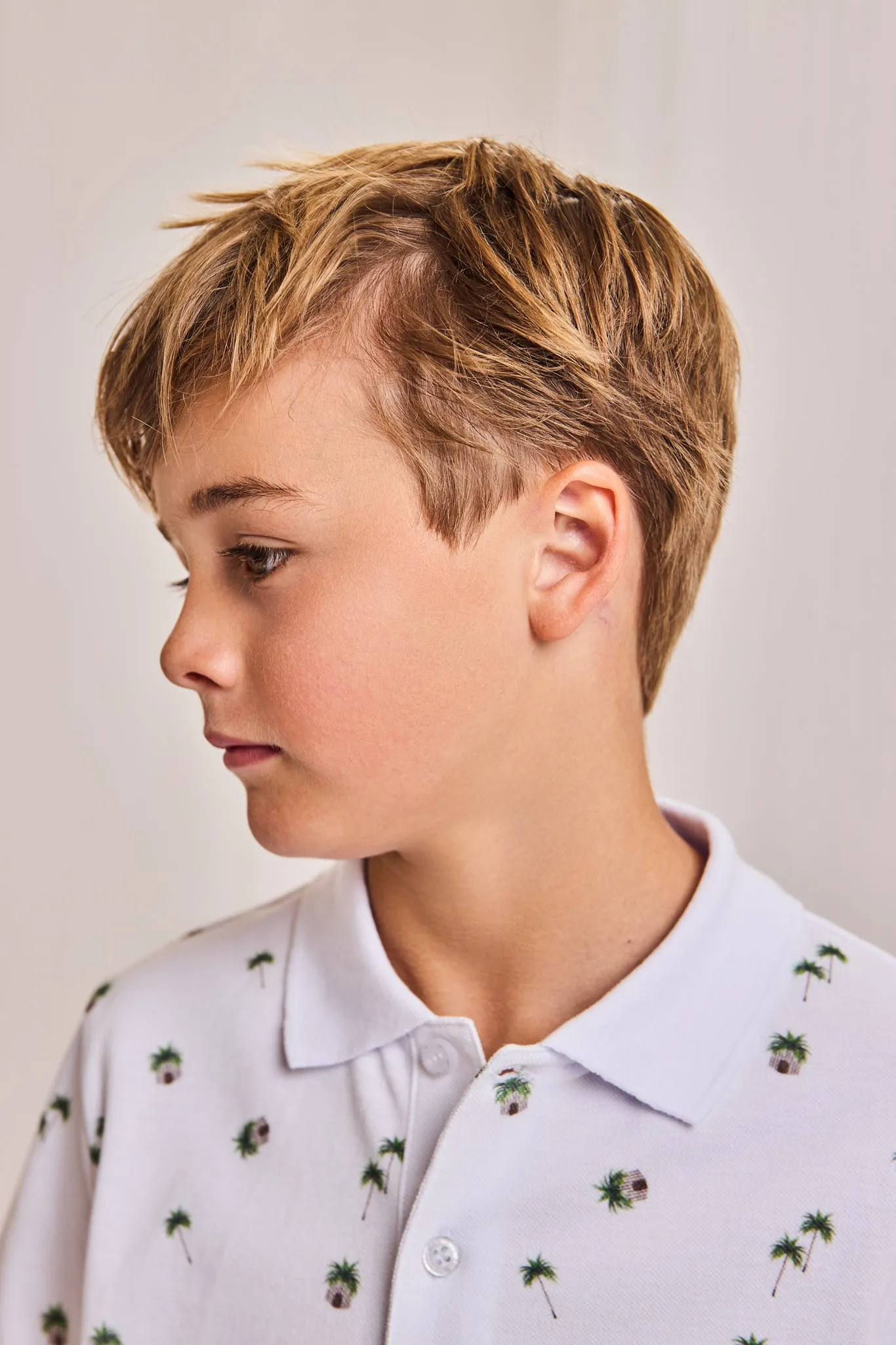 carter polo t-shirt hut 000100 - white Ao76 Clothes Boys Girls