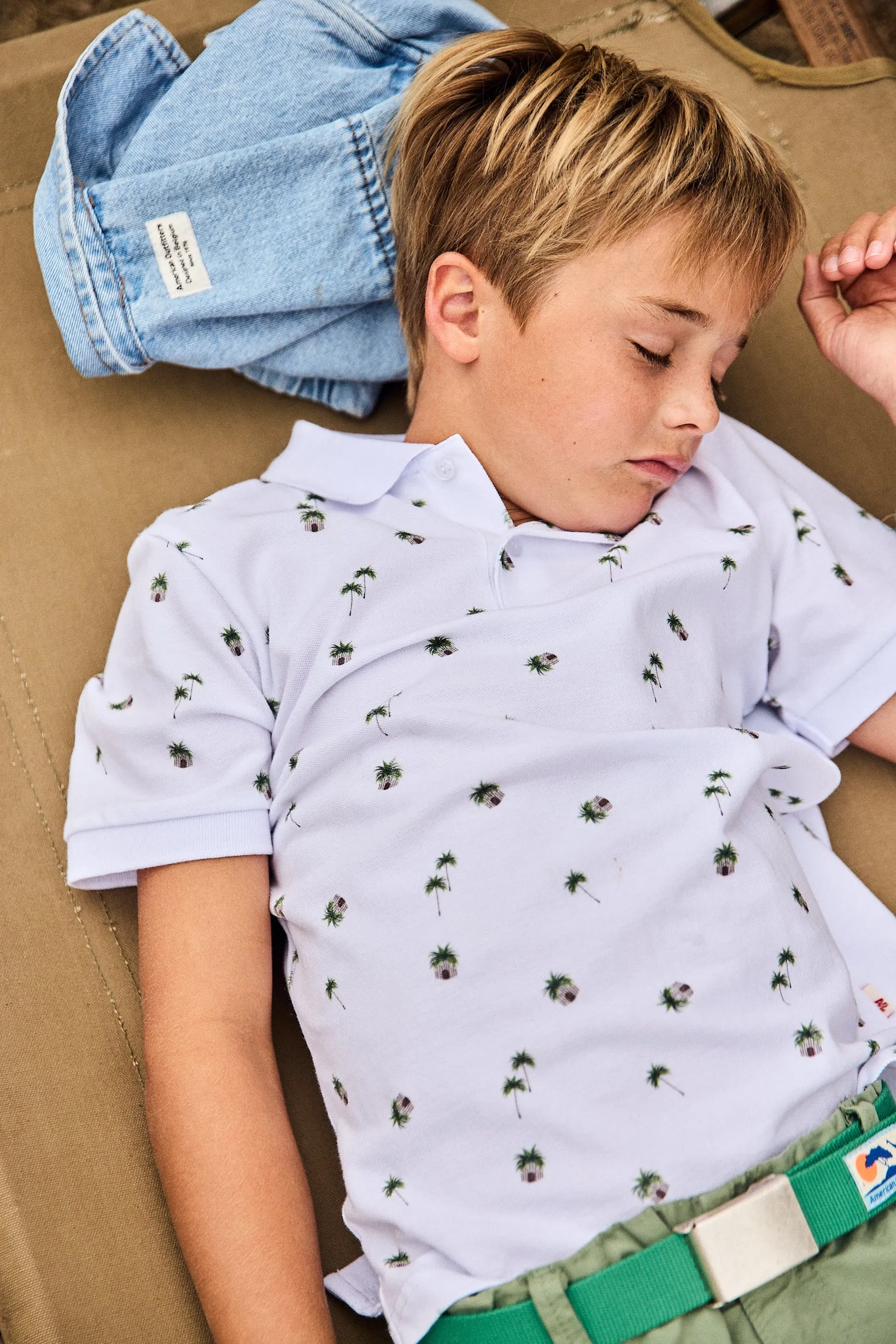 carter polo t-shirt hut 000100 - white Ao76 Clothes Boys Girls