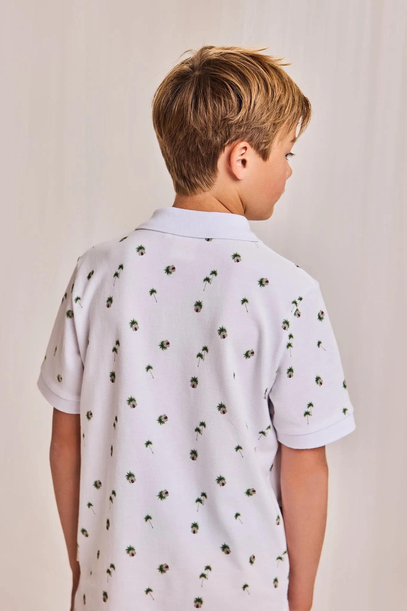 carter polo t-shirt hut 000100 - white Ao76 Clothes Boys Girls