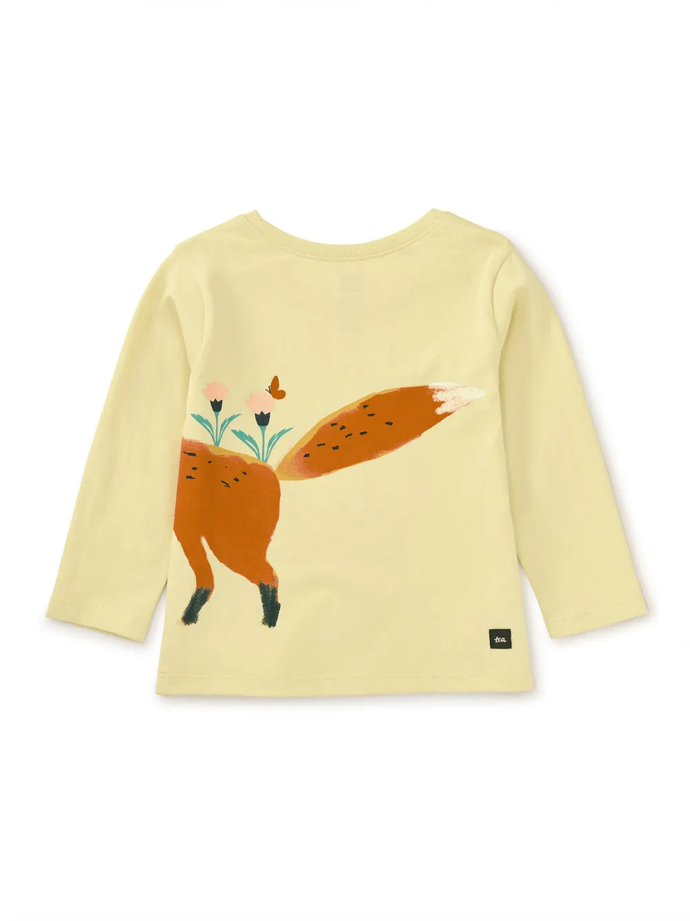 Cat and Fox Double Sided Tee - Hay by Tea Collection - FINAL SALE