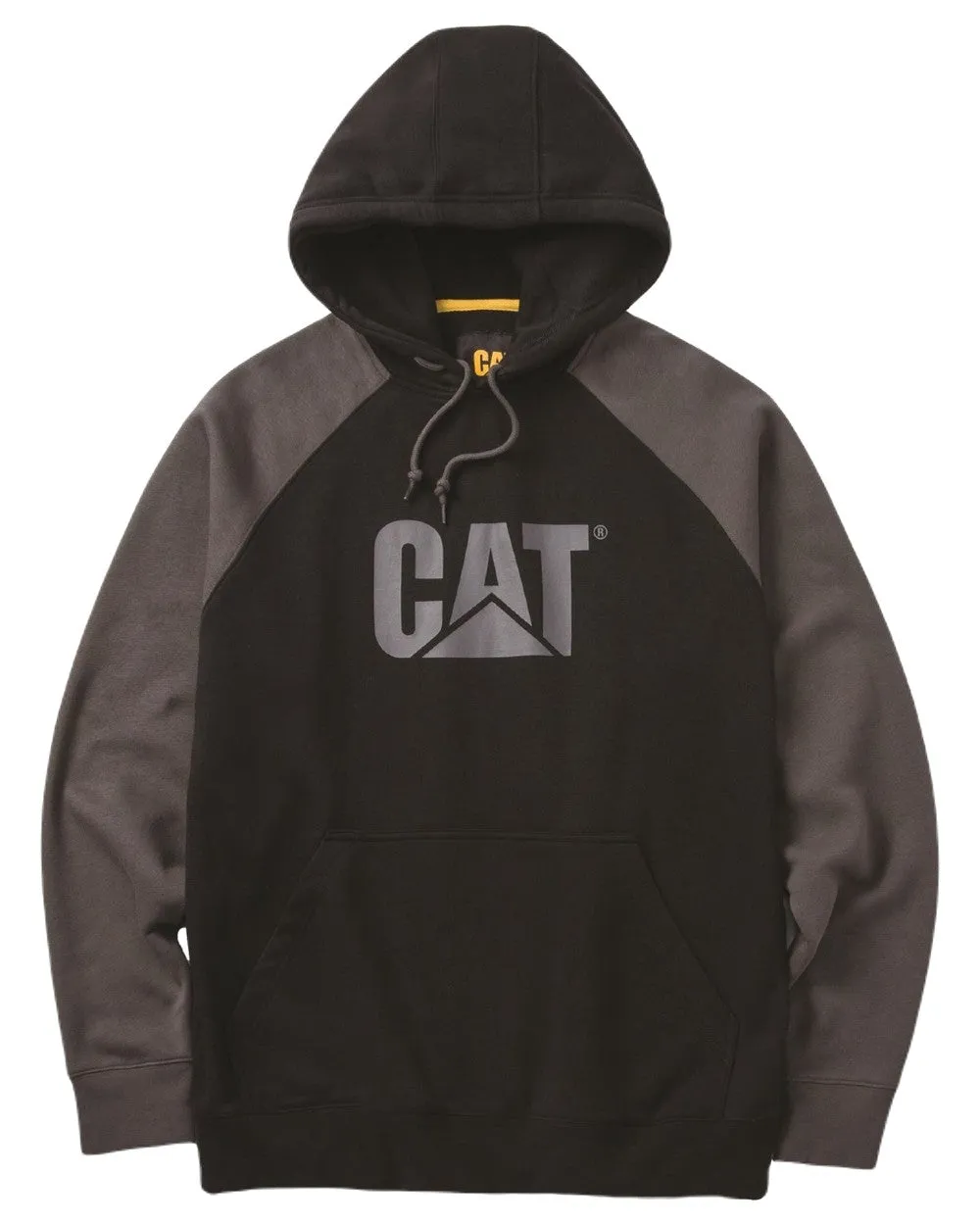 Caterpillar Mens Raglan Hooded Sweatshirt Caterpillar