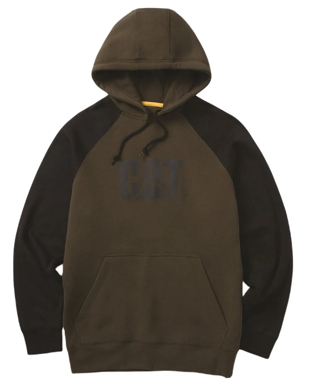 Caterpillar Mens Raglan Hooded Sweatshirt Caterpillar