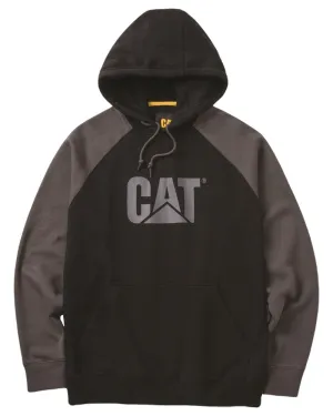 Caterpillar Mens Raglan Hooded Sweatshirt Caterpillar