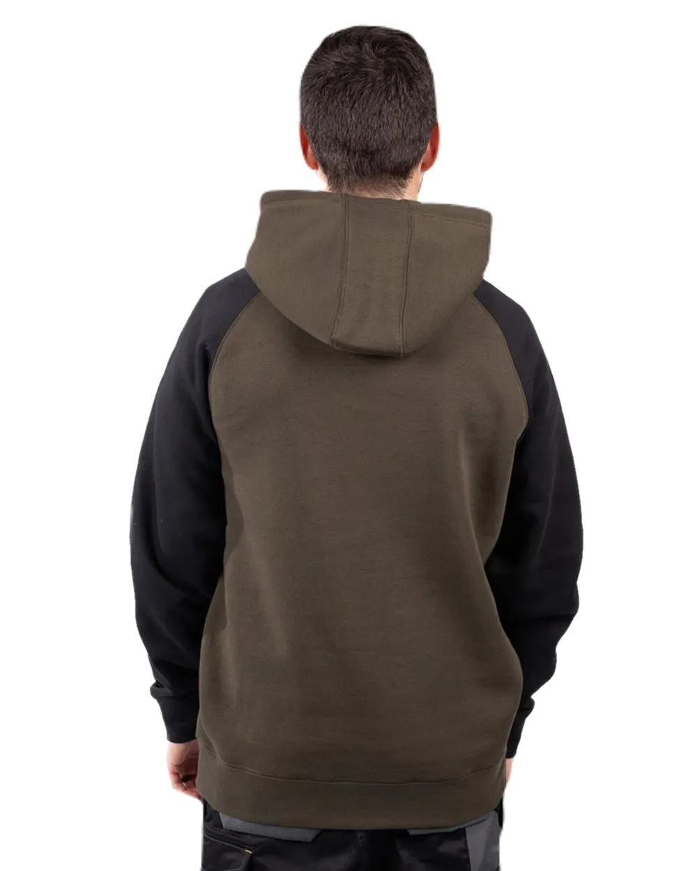 Caterpillar Mens Raglan Hooded Sweatshirt Caterpillar
