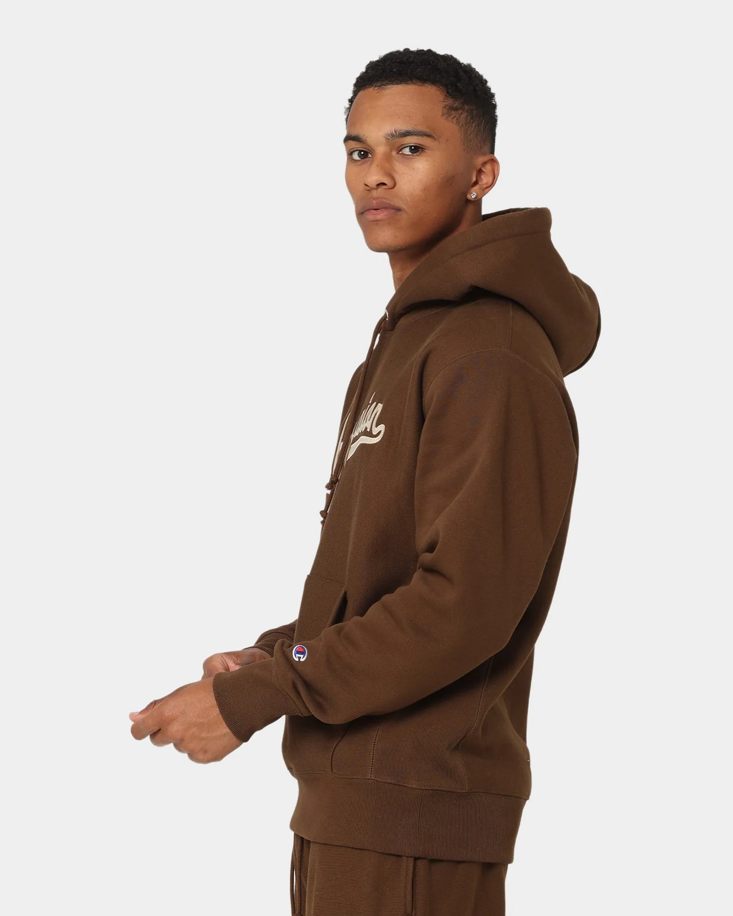 Champion Reverse Weave Cursive Logo Hoodie Dance Monkey