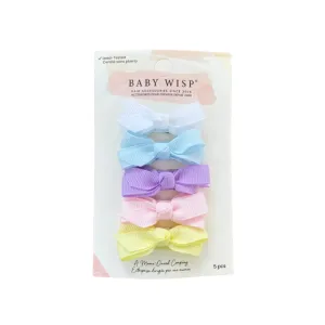 Chelsea Grosgrain Bows on Snap Clips Set of 5 - Easter Hunt by Baby Wisp