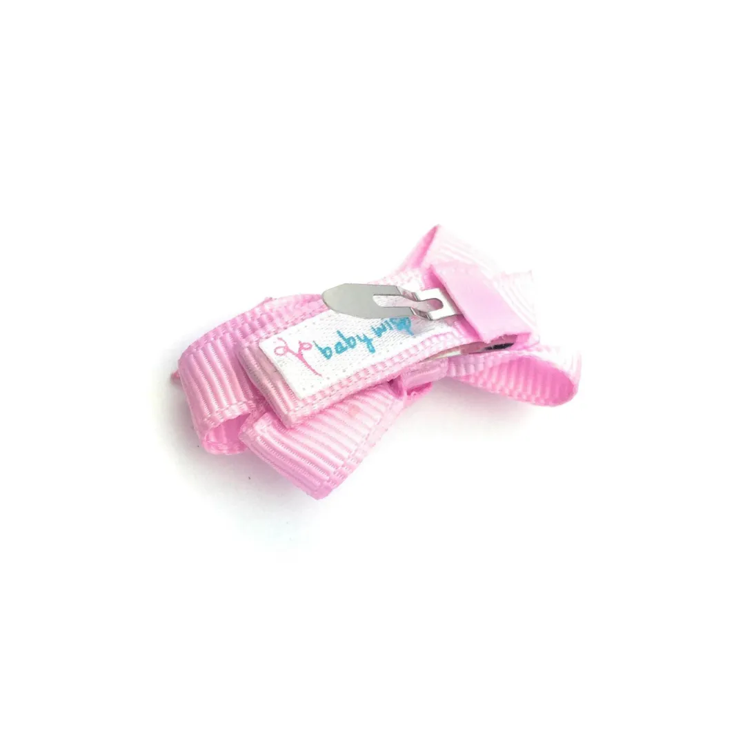 Chelsea Grosgrain Bows on Snap Clips Set of 5 - Sandcastle by Baby Wisp