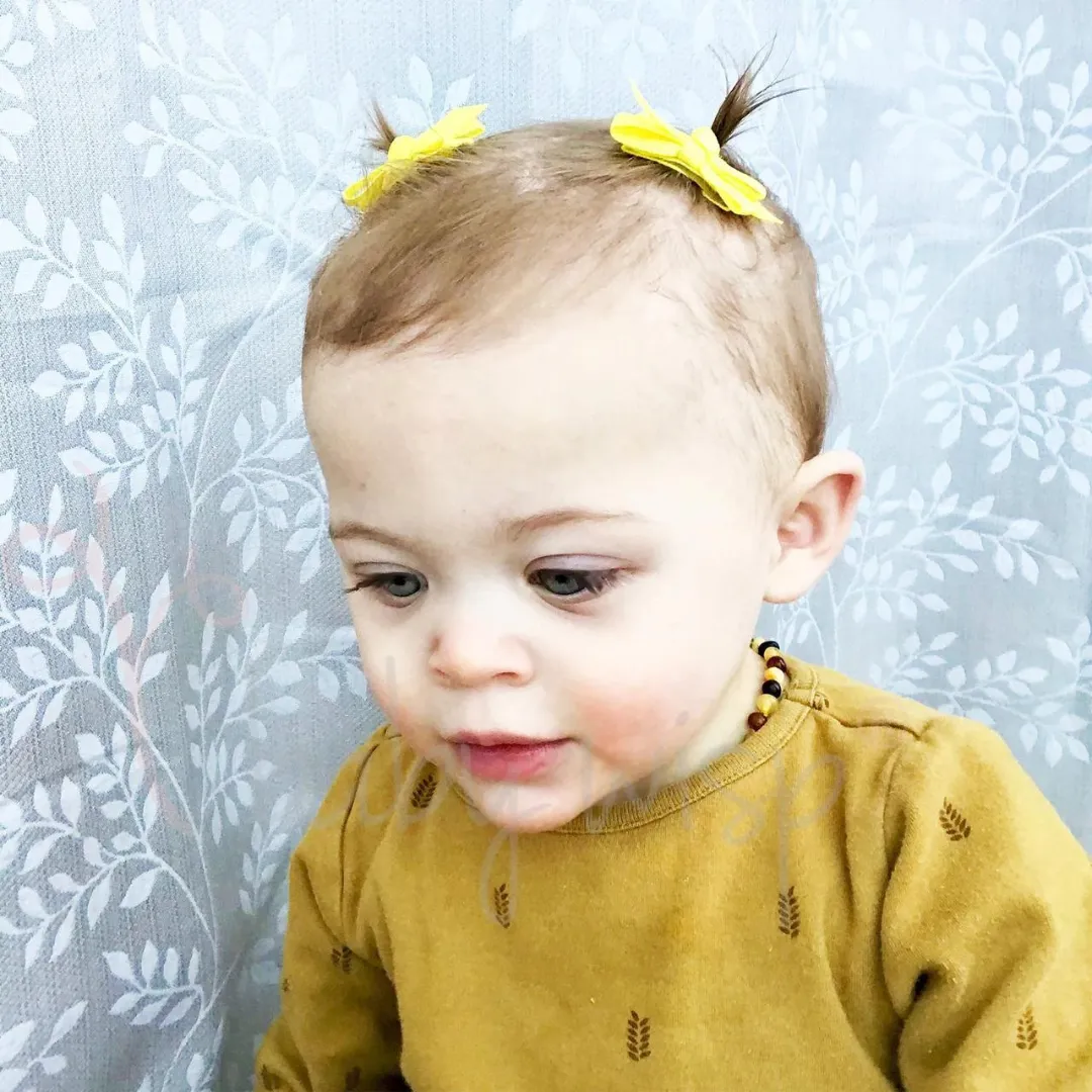 Chelsea Grosgrain Bows on Snap Clips Set of 5 - Sandcastle by Baby Wisp