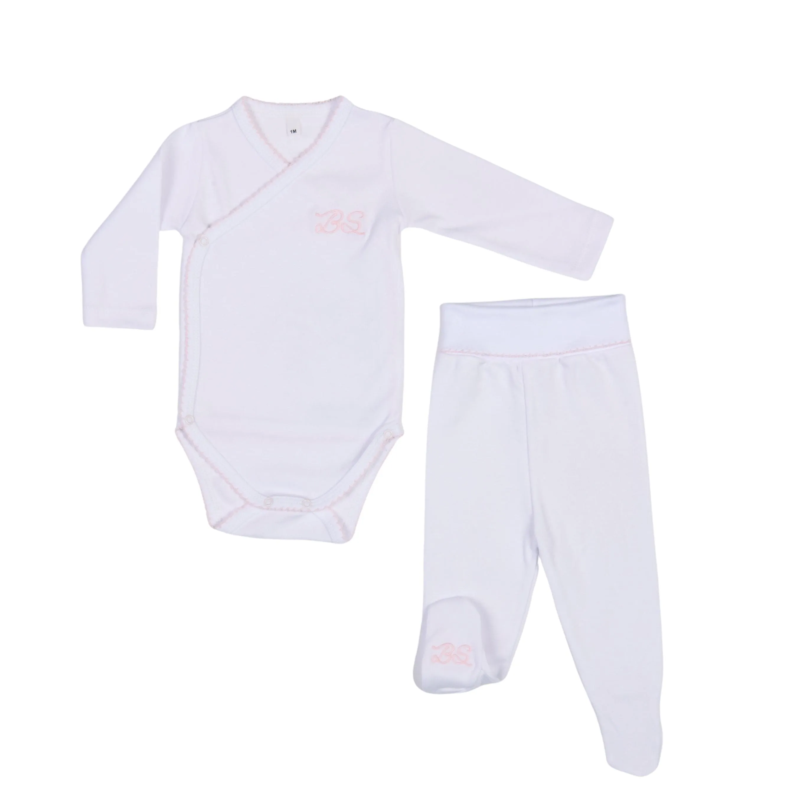 Chely | Girls Rose Blush Cotton Bodysuit Set (4) Babykids_Bebe-Sweeny