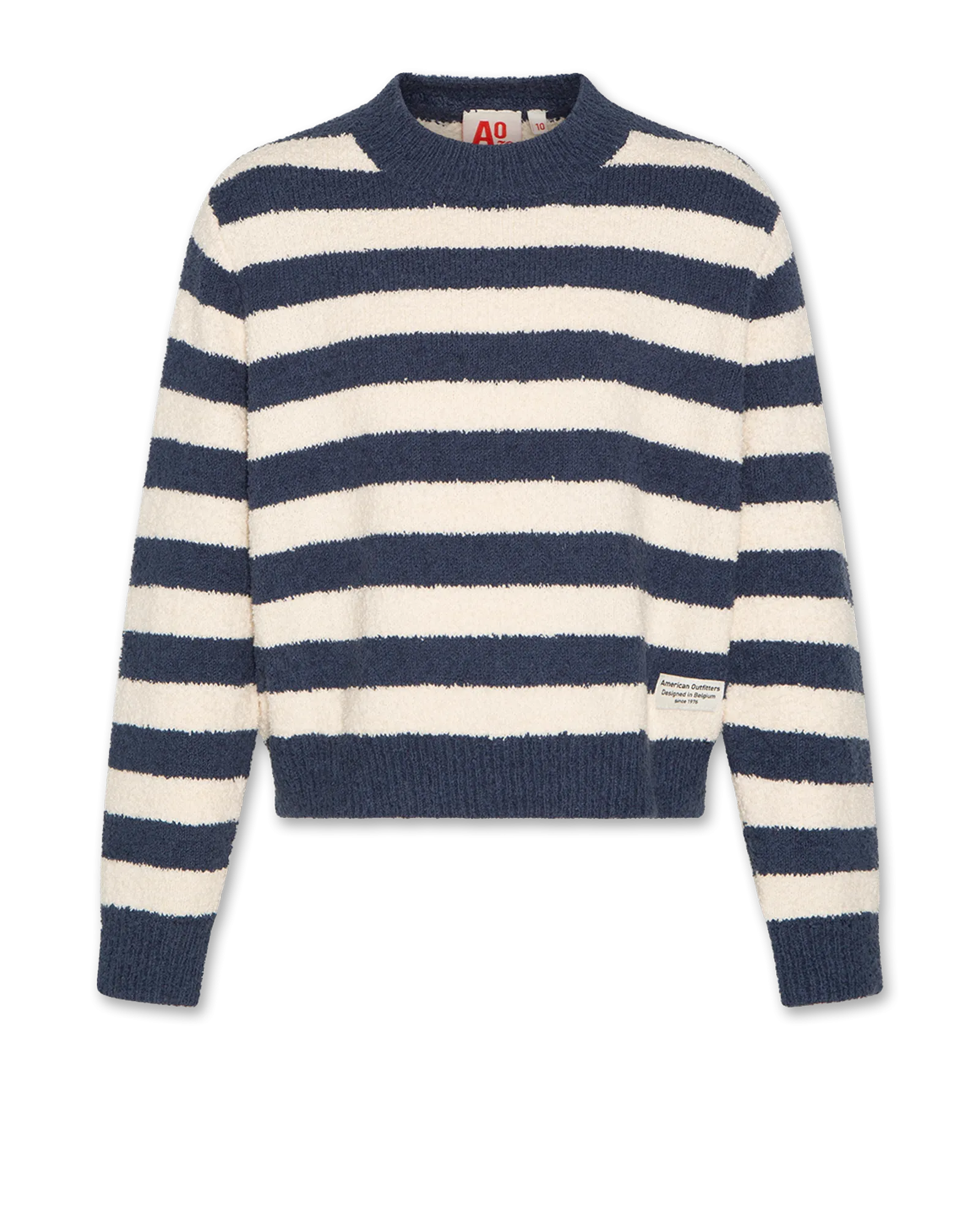 chock striped c-neck 000760 - indigo Ao76 Clothes Boys Girls