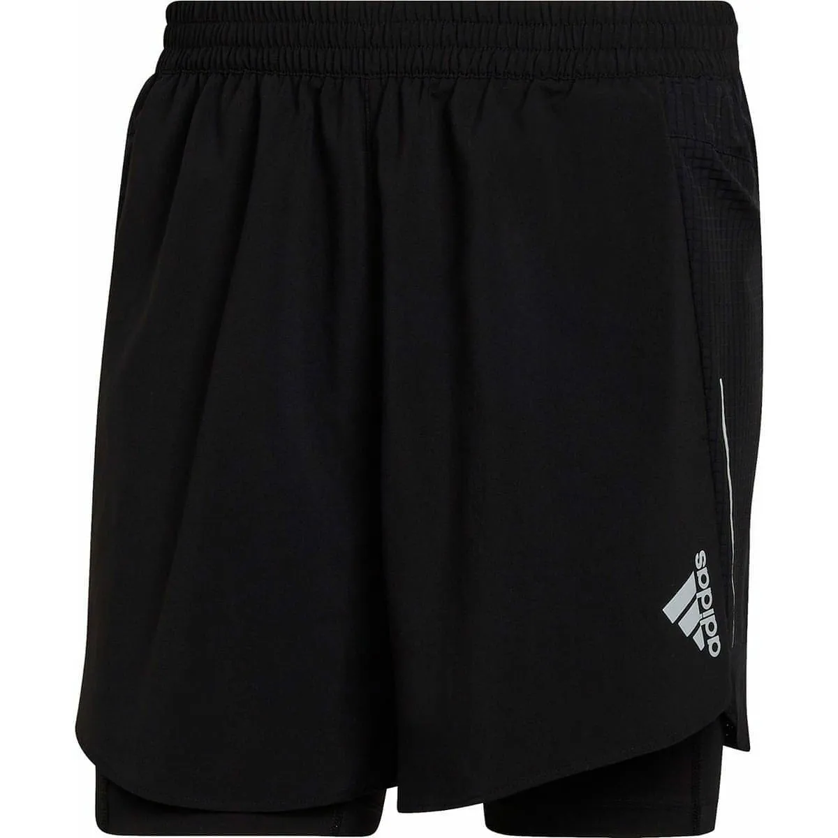 Clothing Adidas  Men adidas Designed 4 Run Mens 2 In 1 Running Shorts - Black
