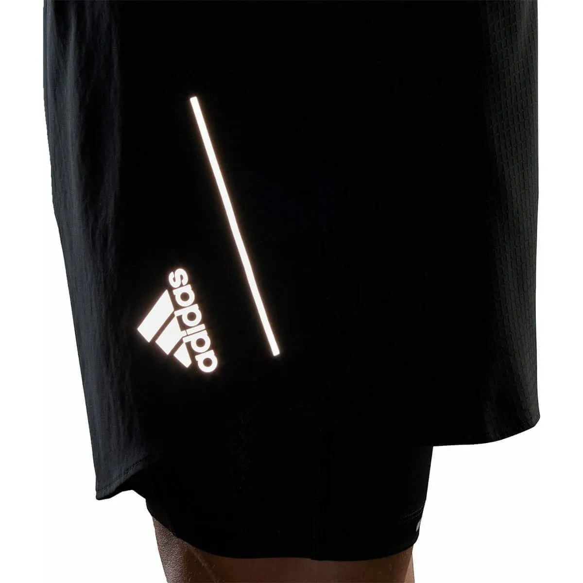Clothing Adidas  Men adidas Designed 4 Run Mens 2 In 1 Running Shorts - Black