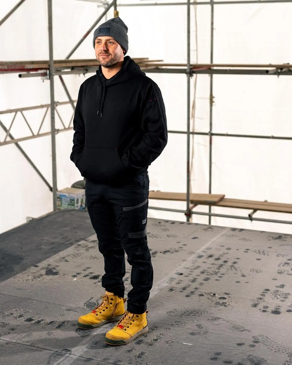 Clothing Hard-Yakka Hard Yakka Mens Brushed Fleece Hoodie
