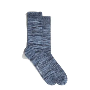 Clothing Norse Projects Men Norse Projects Bjarki Blend Socks Steel Blue