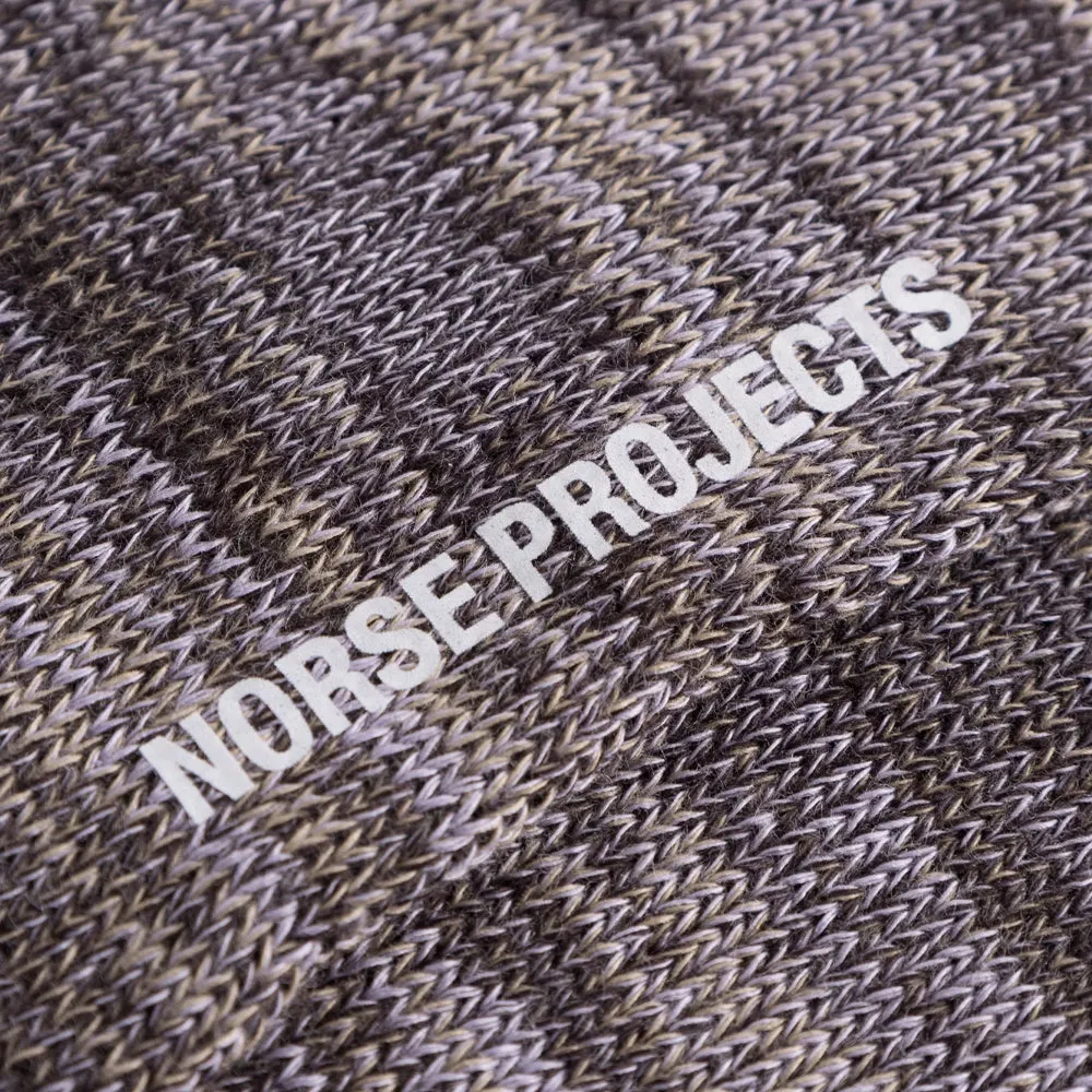 Clothing Norse Projects Men Norse Projects Bjarki Cotton Twist Socks Crocus Purple