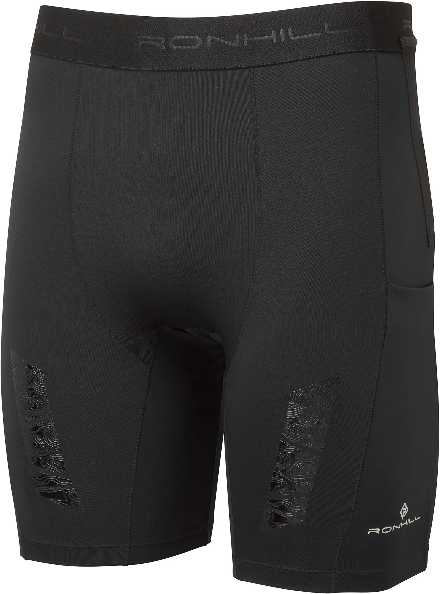 Clothing Ronhill  Men Ronhill Tech All Terrain 8 Inch Stretch Mens Short Running Tights - Black