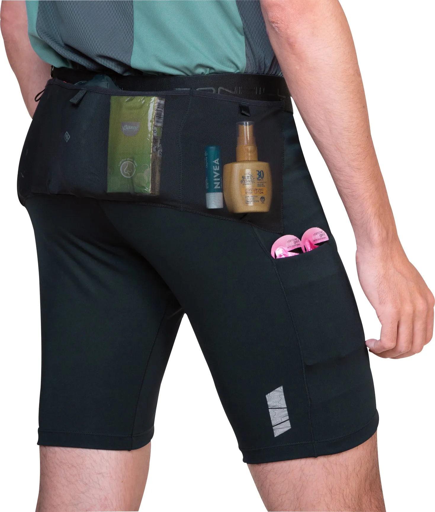 Clothing Ronhill  Men Ronhill Tech All Terrain 8 Inch Stretch Mens Short Running Tights - Black