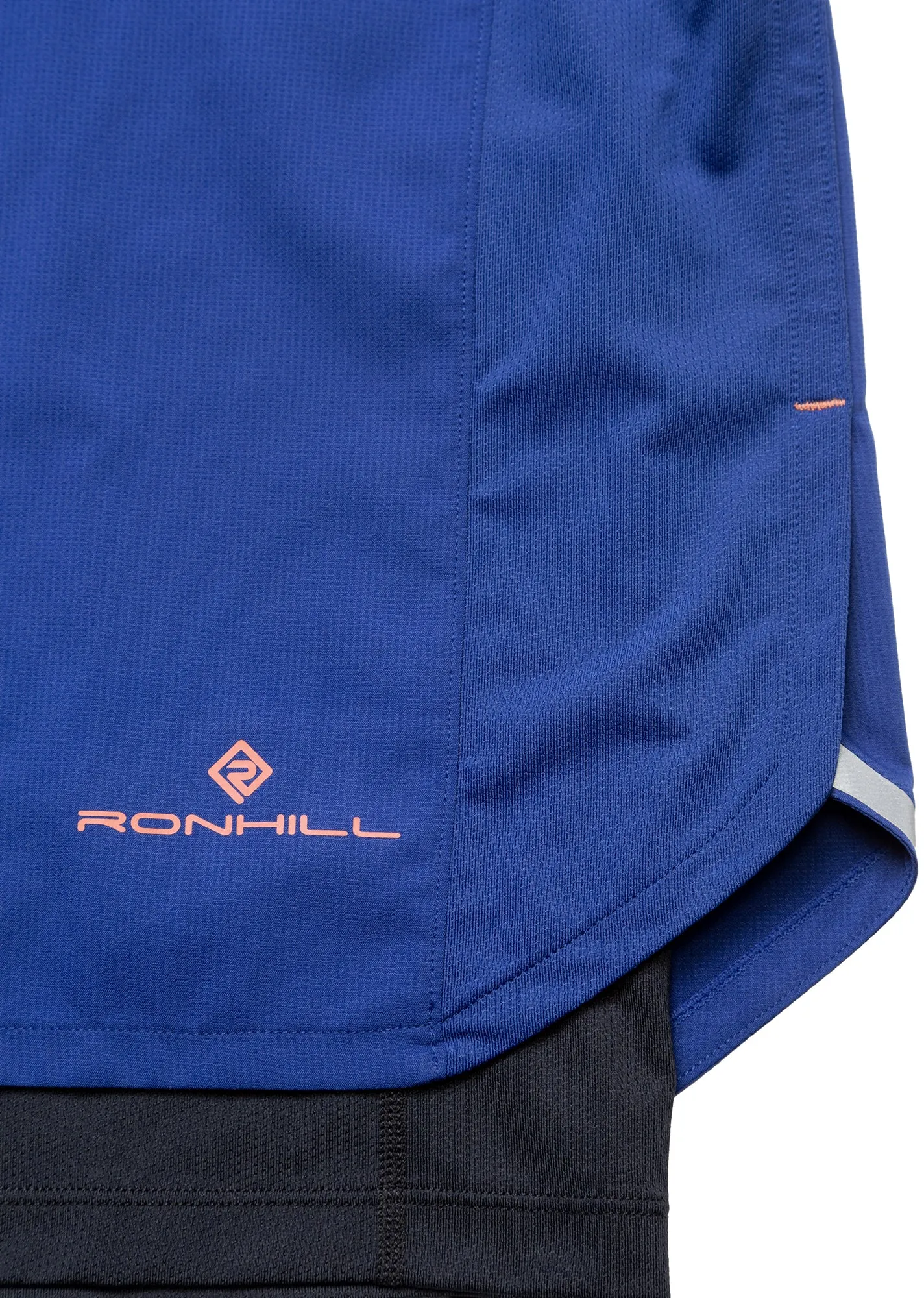 Clothing Ronhill  Men Ronhill Tech Twin 2 In 1 Mens Running Shorts - Blue
