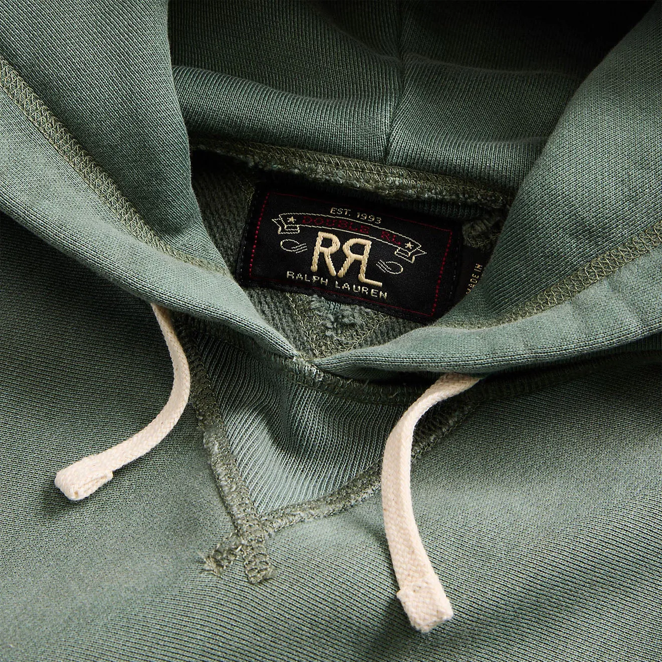 Clothing Rrl By Ralph Lauren Men RRL by Ralph Lauren Garment-Dyed Fleece Hoodie Collegiate Green