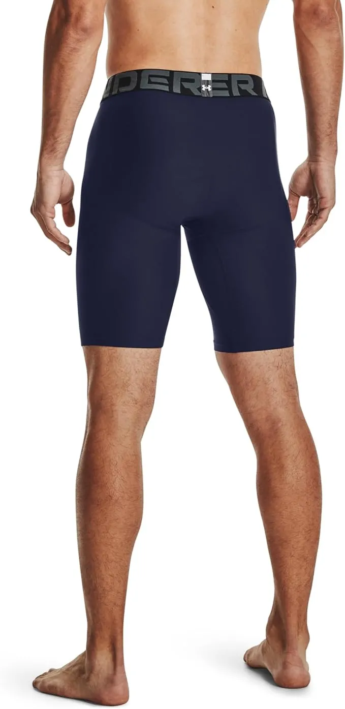 Clothing Under Armour  Men Under Armour HeatGear Pocket Long Mens Short Compression Tights - Blue
