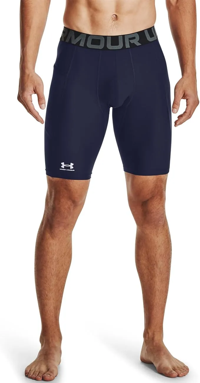 Clothing Under Armour  Men Under Armour HeatGear Pocket Long Mens Short Compression Tights - Blue