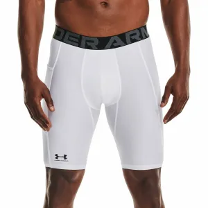 Clothing Under Armour  Men Under Armour HeatGear Pocket Long Mens Short Compression Tights - White